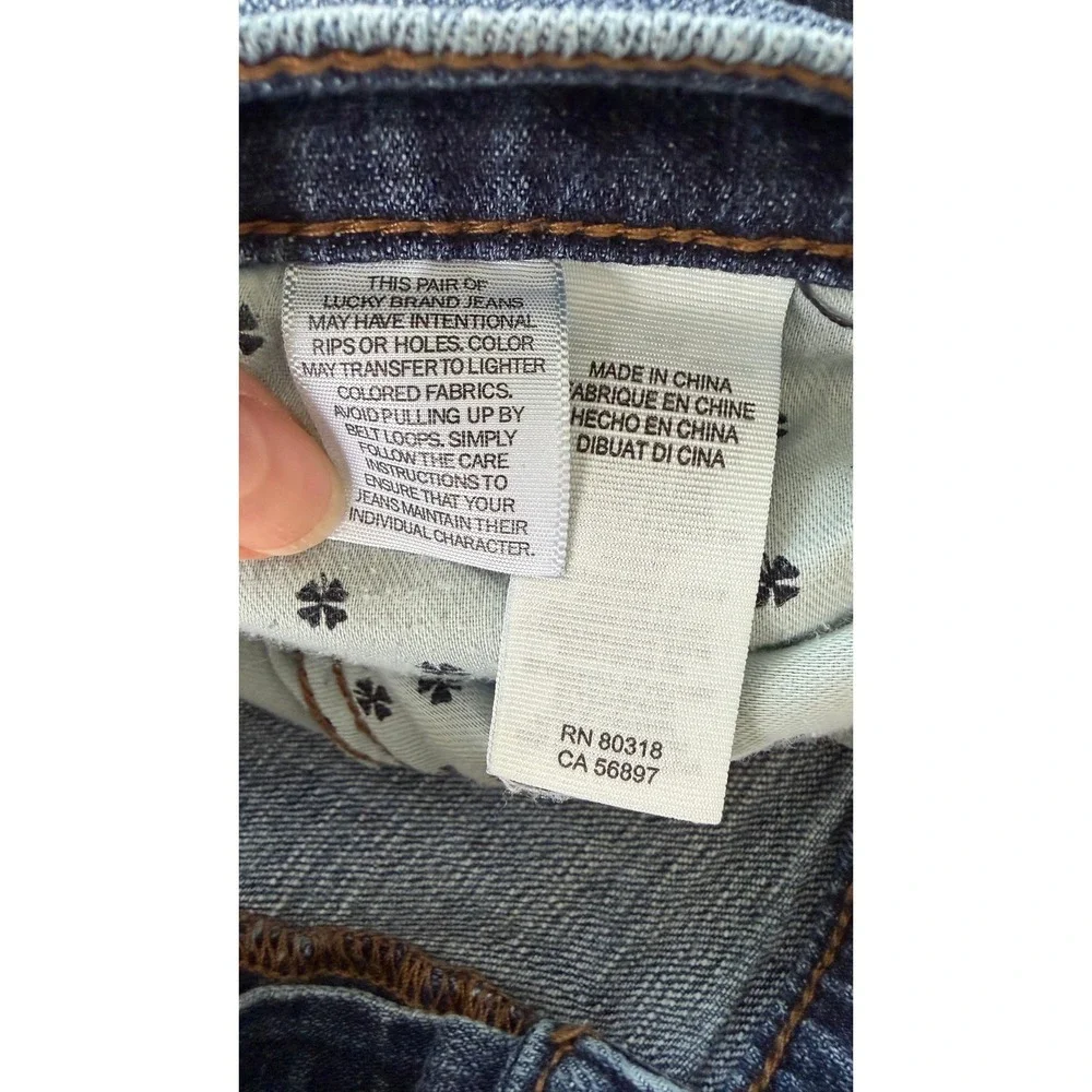 Lucky Brand 221 Straight Leg Mens Jeans 40x32 Medium Wash Blue Denim